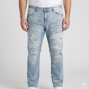 Jordan Craig Jeans Collins Legacy‎ Distressed 42x32 Light Wash